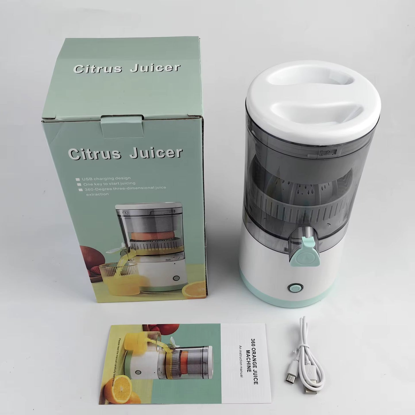 2-in-1 Portable USB Rechargeable Blender & Citrus Juicer