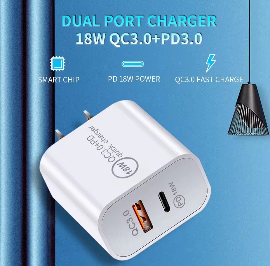 20W USB-C Fast Charger | Power Delivery 3.0 | Universal Adapter | UK/EU/US/AU Plugs