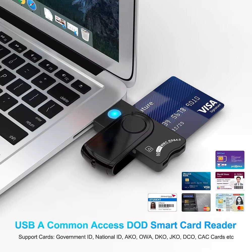 Slim EMV chip card reader &smart adapters - USB Mobile ID & payment reader