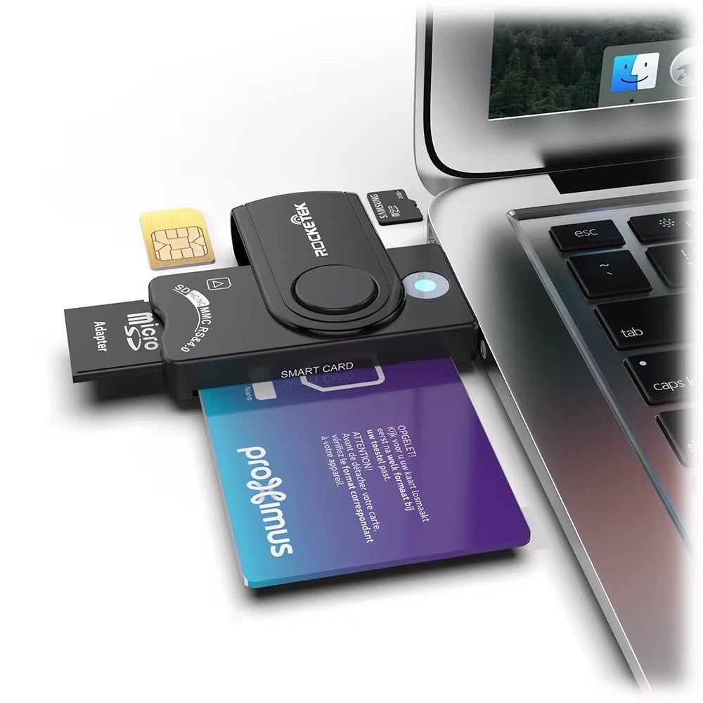 Slim EMV chip card reader &smart adapters - USB Mobile ID & payment reader