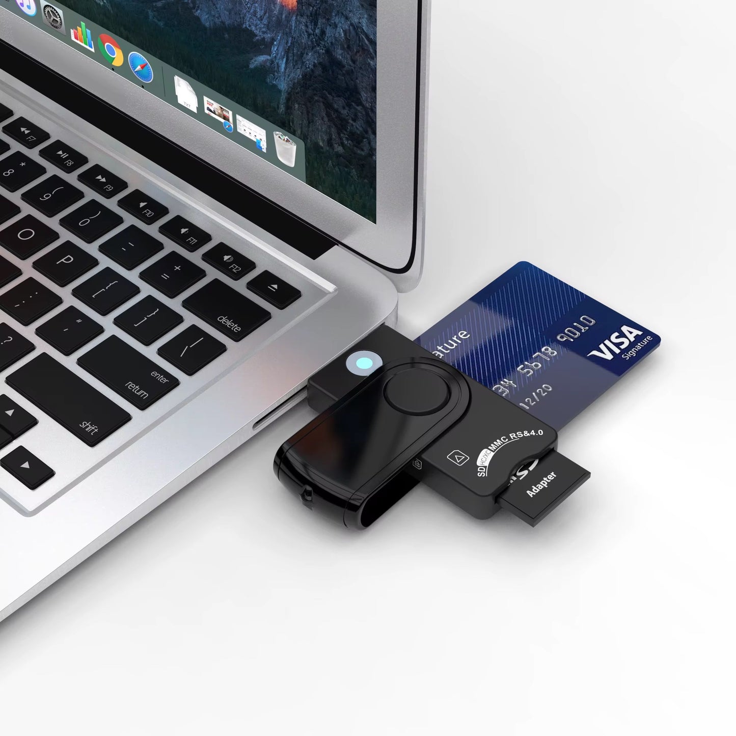 Slim EMV chip card reader &smart adapters - USB Mobile ID & payment reader