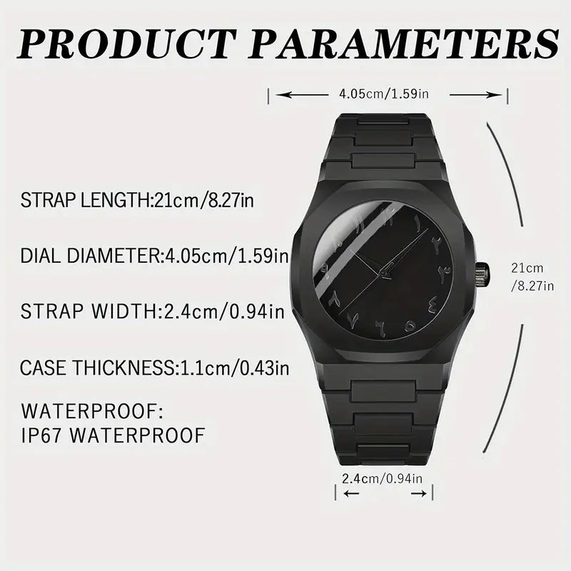 ⌚️Men‘s Minimalist Black Dial Watch-👔Business Casual Classic 💎