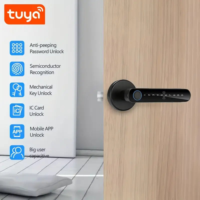 🔒 Smart Door Lock | 5 Unlock Methods | Fingerprint & APP ✅