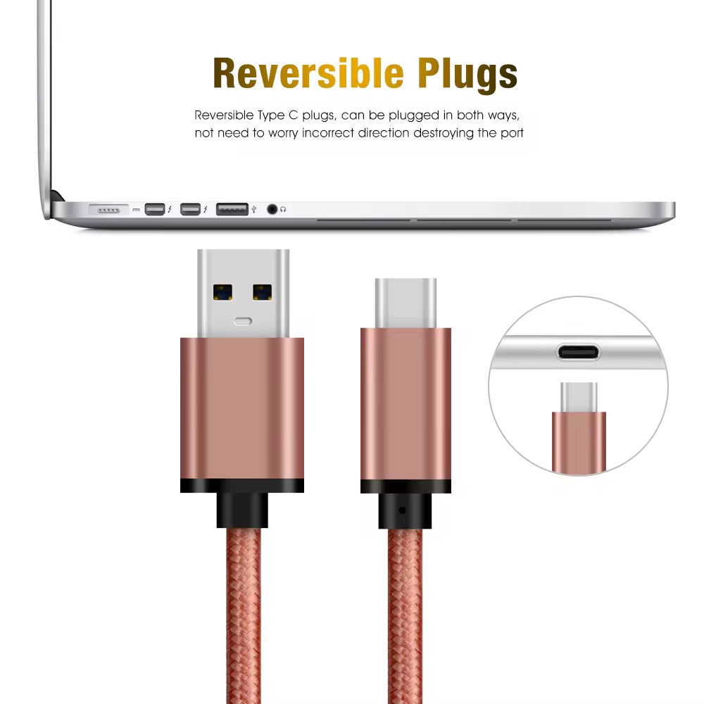 USB-A to USB-C Fast Charging Cable | 60W Power Delivery | 1M & 2M Available