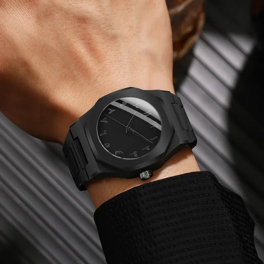 ⌚️Men‘s Minimalist Black Dial Watch-👔Business  Casual Classic 💎