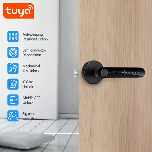 🔒 Smart Door Lock | 5 Unlock Methods | Fingerprint & APP ✅
