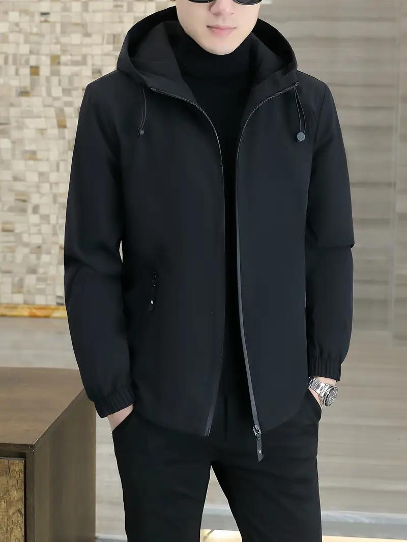 Black Streetwear Jacket - Unisex Winter Coat | Lightweight & Warm