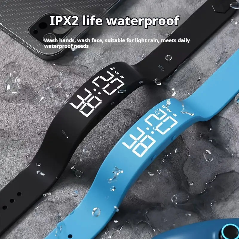 Unisex multi-functional sports outdoor USB simple electronic watch,